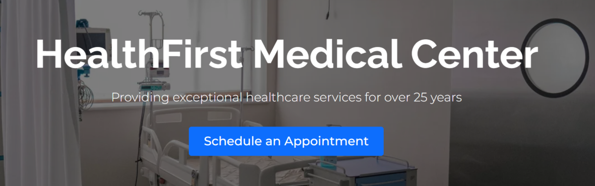 HealthFirst Frontend Mockup