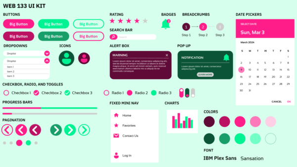 WEB 133 UI Kit