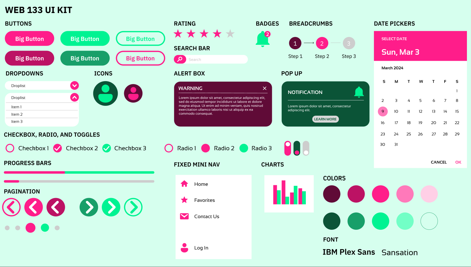 WEB 133 UI Kit screenshot
